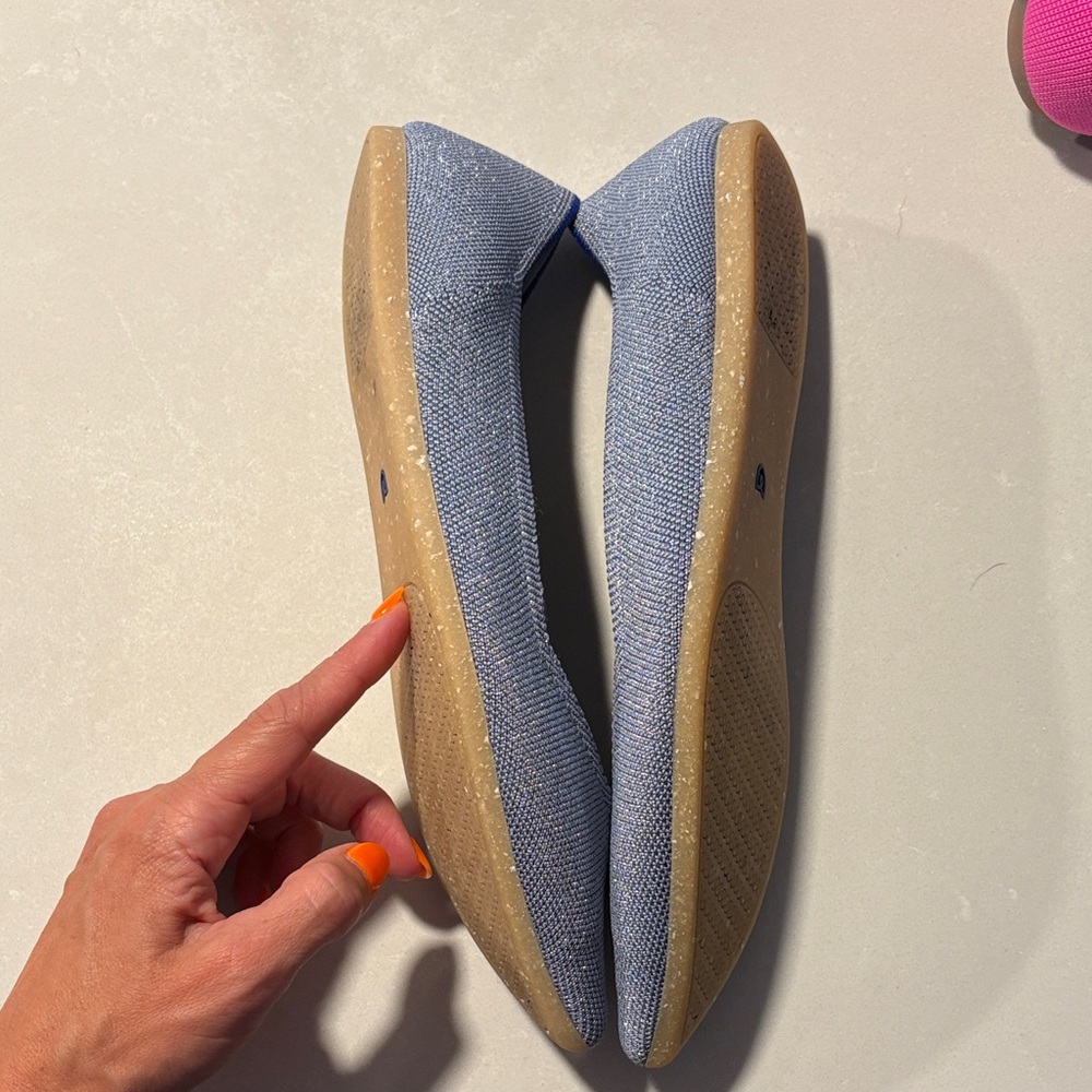 Rothy's Women's Light Blue Pointed Flats - Picture 5 of 7
